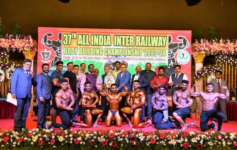 दपरेः अखिल भारतीय रेलवे बॉडी बिल्डिंग चैंपियनशिप में दिखाया दम